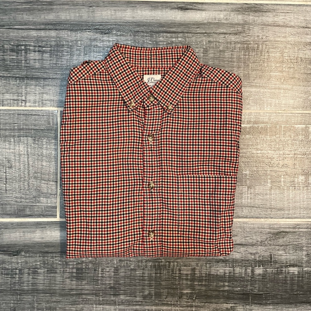 J.Crew Tattersall Oxford Shirt. Size Small Slim.